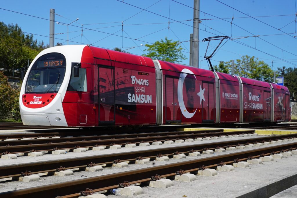 Samsun’da tramvaylar 7 ayda 13,5 milyon yolcu taşıdı