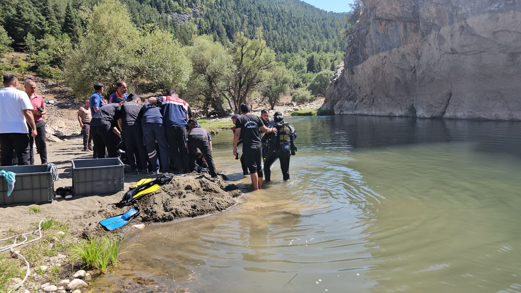 DEREDE CIRPINAN KARDESINI KURTARMAK ISTE 858119 254551