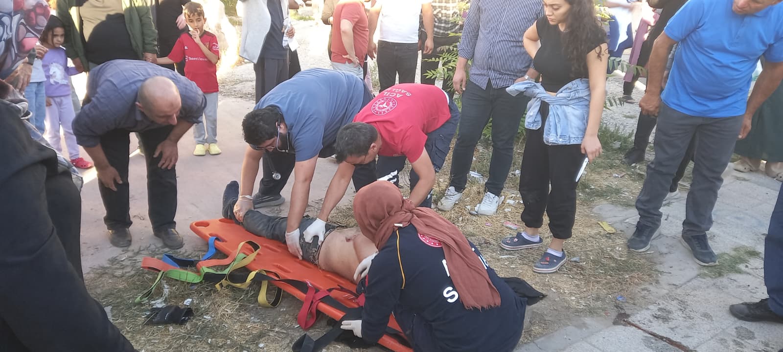 Doktorun kazayı görüp müdahale ettiği yaralı, aynı hastan