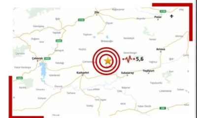 Tokat’ta 5.6 büyüklüğünde deprem! Samsun, Sivas, Kayseri, Çorum’da da hissedildi
