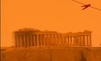 Afrika’dan gelen toz fırtınası Atina’yı Mars’a çevirdi