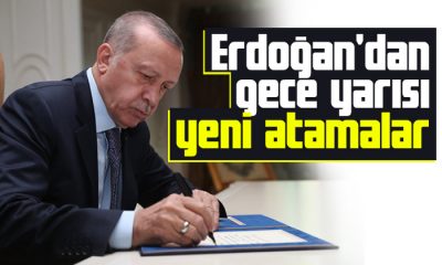 Erdoğan’dan gece yarısı yeni atamalar