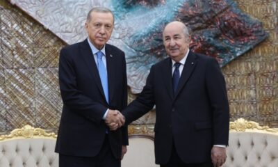 Cumhurbaşkanı Erdoğan, Cezayir Cumhurbaşkanı Tebbun’la görüştü