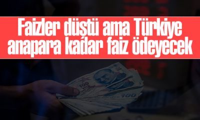 Faizler düştü ama Türkiye anapara kadar faiz ödeyecek