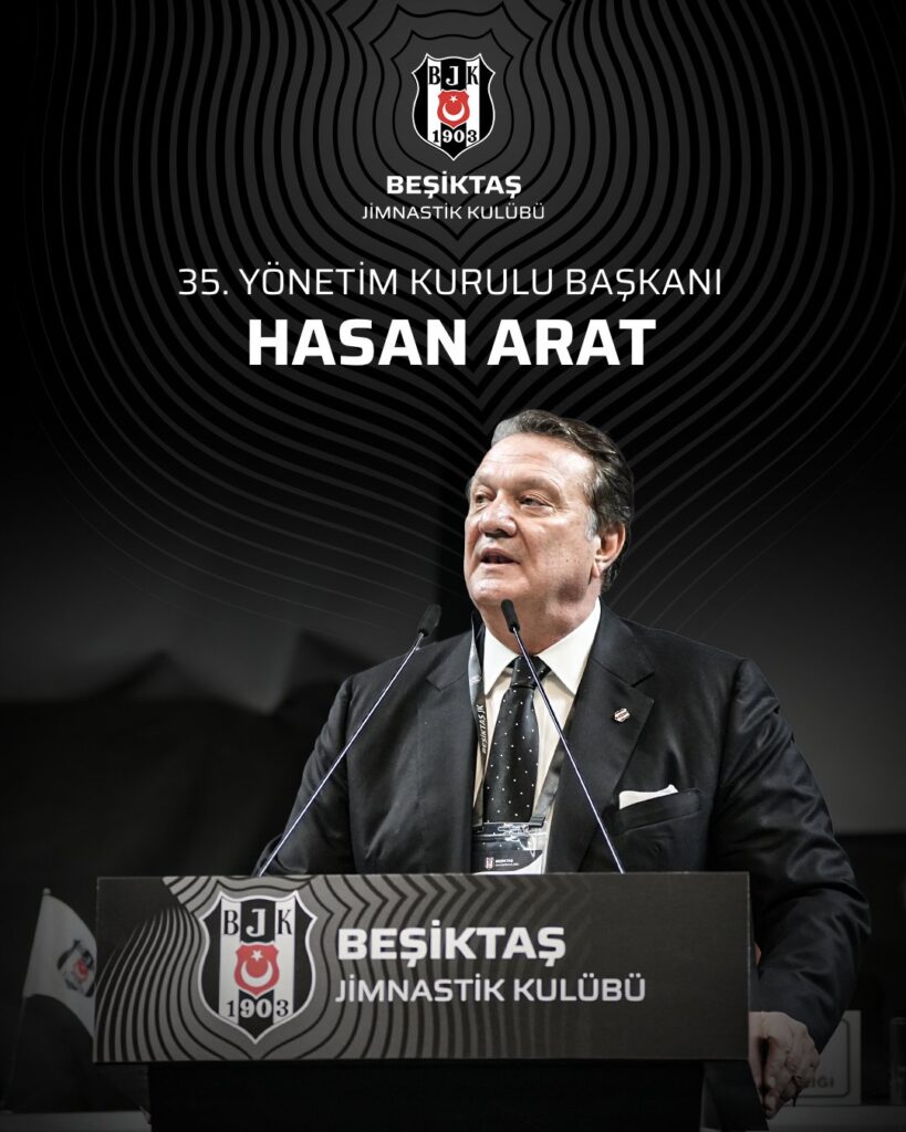 Beşiktaş’da yeni dönem; Hasan Arat başkan seçildi