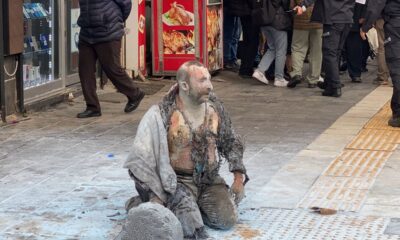 Tokat’ta satış yapılmasına izin verilmeyen seyyar satıcı kendini yaktı