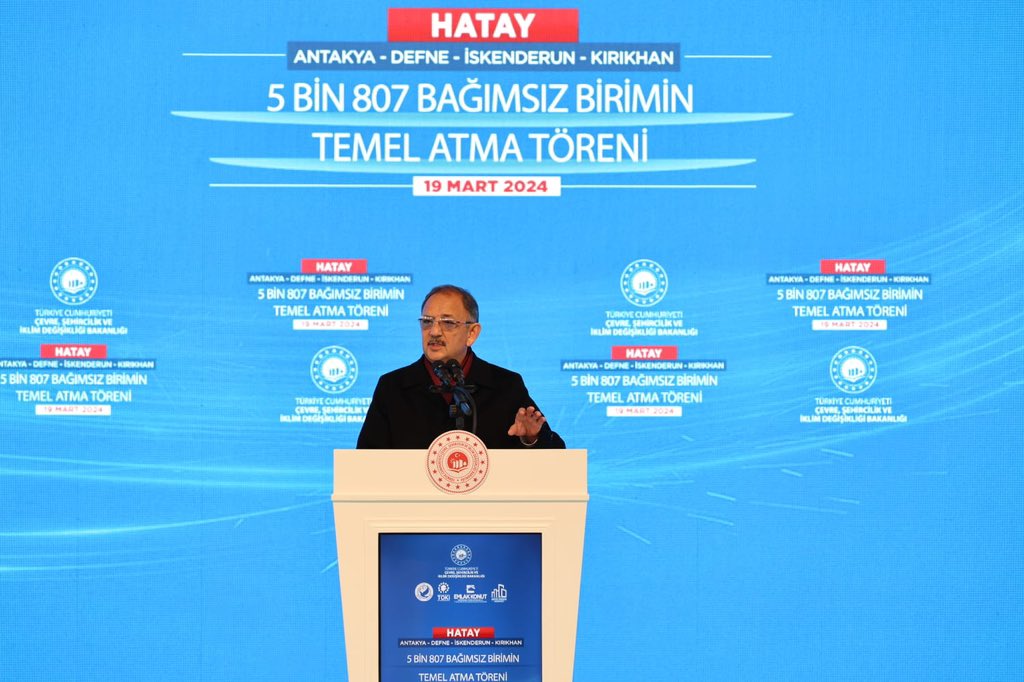 Hatay’da 5 bin 807 yeni konutumuzun temellerini attık