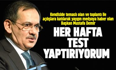 Mustafa Demir’den Şaşırtan Açıklama! Her Hafta Test Yaptırıyorum