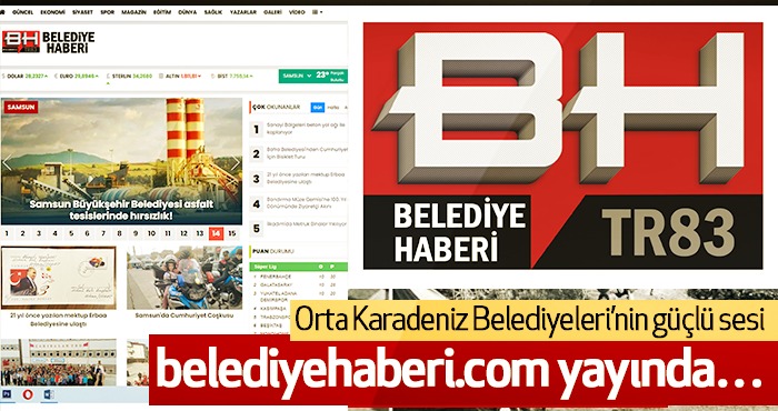 Orta Karadeniz Belediyeleri’nin güçlü sesi belediyehaberi.com Yayın Hayatına Başladı  