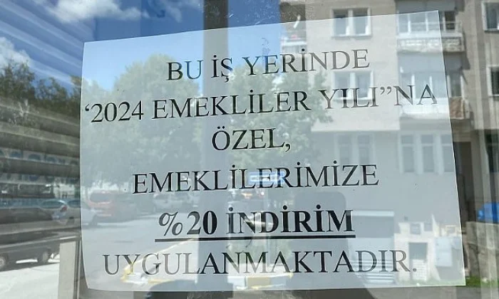 Esnaf emeklilere indirim kampanyası başlattı