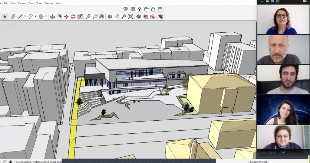 OMÜ Mimarlık Bölümünün Yaşam Boyu Eğitim Merkezi Projesi Çevrim İçi Ortamda devam ediyor