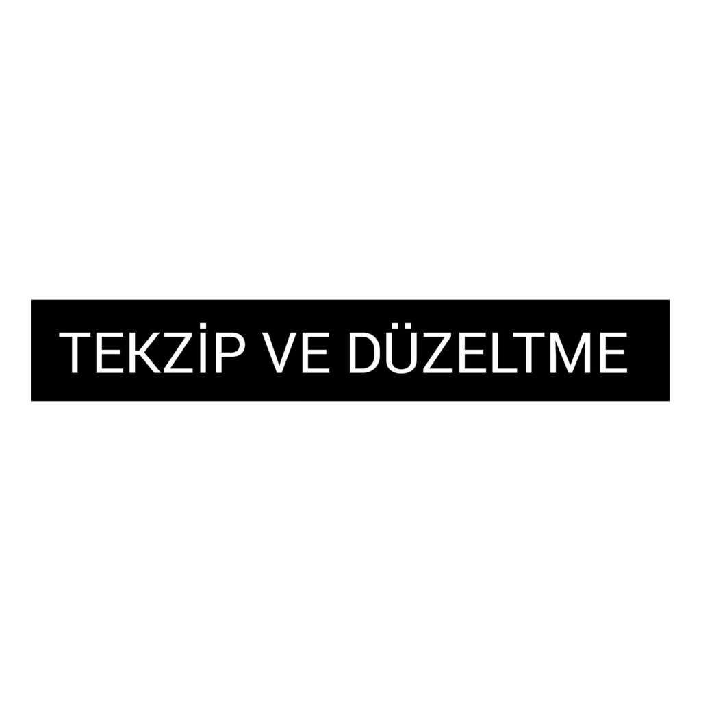 Tekzip ve Düzeltme Metni!