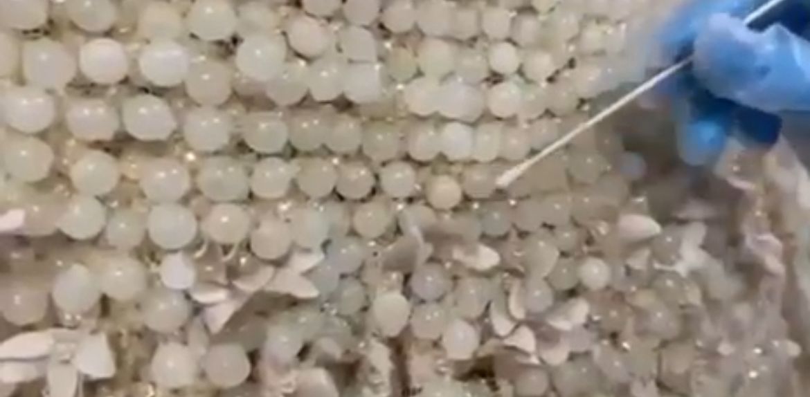 Kayseri'de gelinliğe işlenmiş 25 kilogram uyuşturucu ele ge.