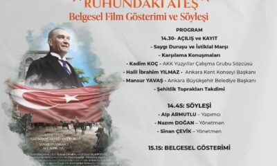 ‘Zaferin Yolu-Ruhundaki Ateş’ Belgesel Filmi Ankara Kent Konseyinde