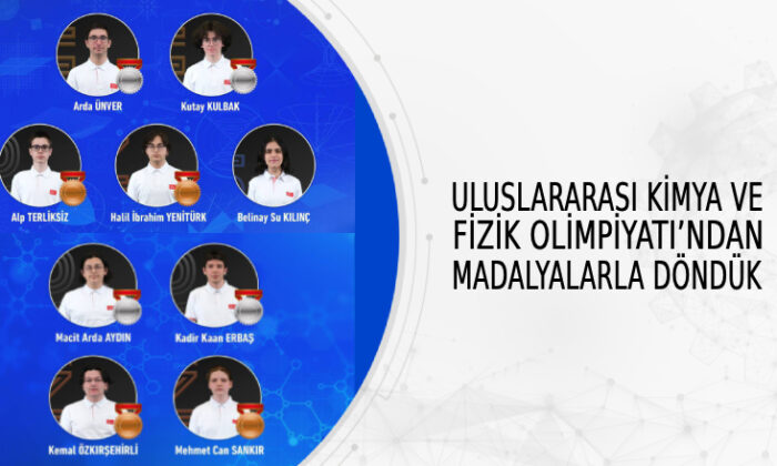 Türk öğrenciler, uluslararası olimpiyatlardan madalya ile döndü