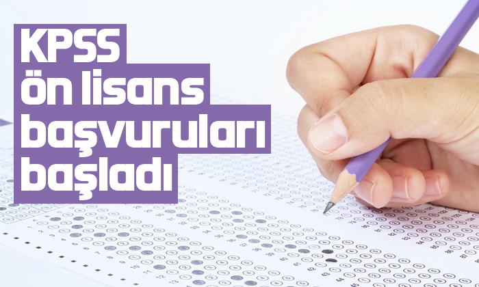 KPSS ön lisans başvuruları başladı