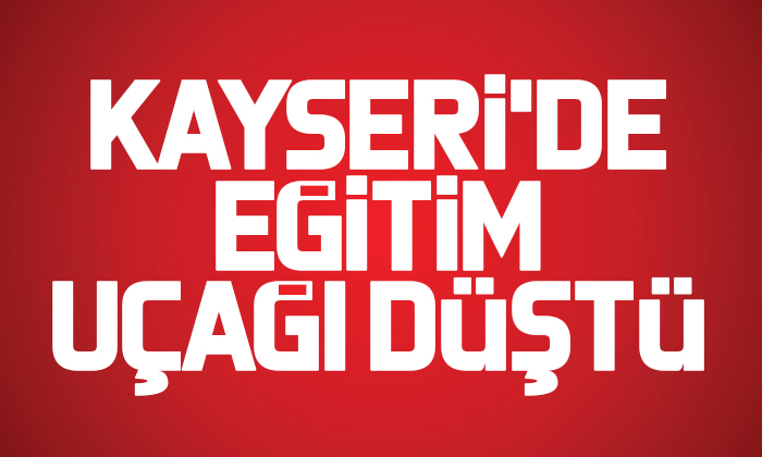 Kayseri’de eğitim uçağı düştü