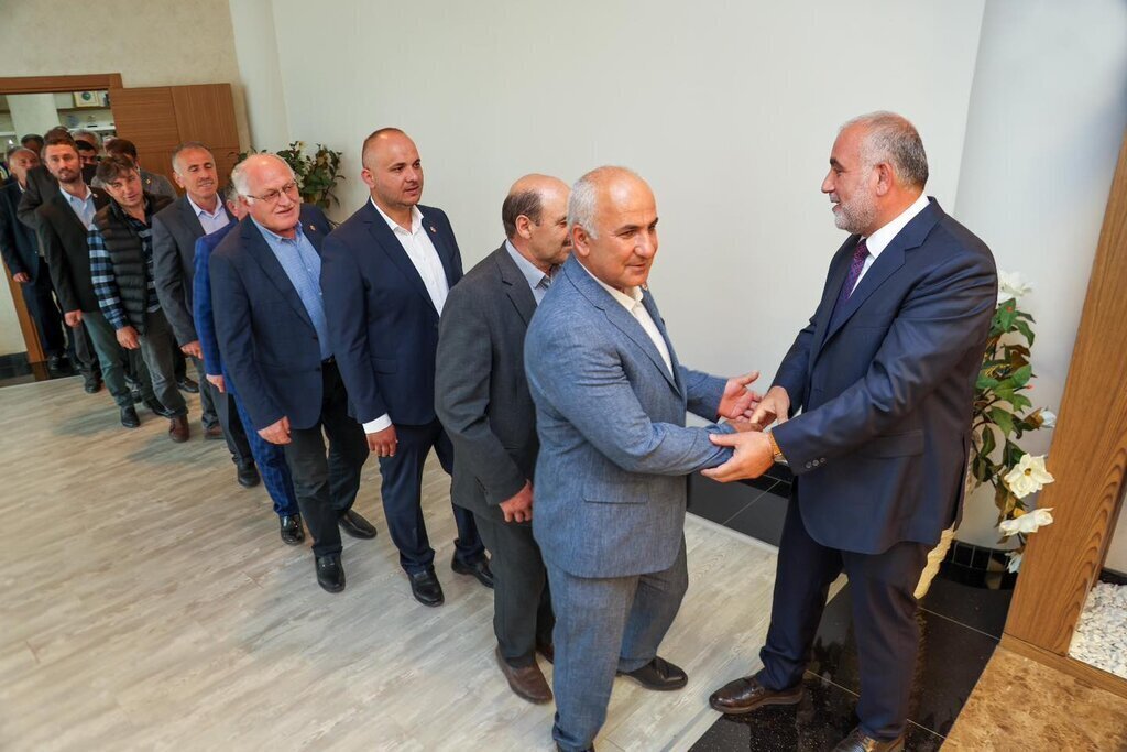 Muhtarlardan Baskan Ibrahim Sandikciya Ziyaret