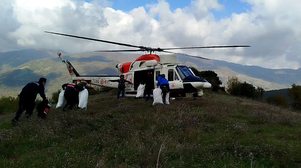 Samsun’da helikopter destekli uyuşturucu operasyonu