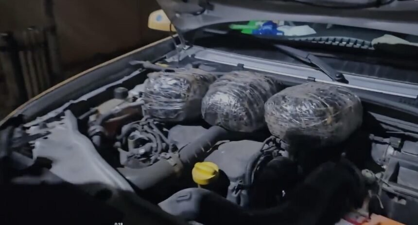 OTOMOBILIN KAPUTUNUN ALTINDA 3 KILO SKUN 1010692 299780