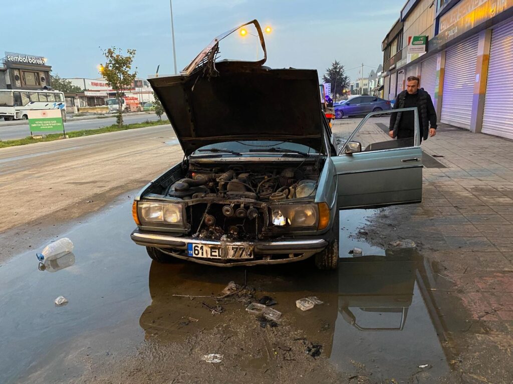 Samsun’da Otomobilini ateşe vermek isteyince gözaltına alındı, serbest kalınca ikinci denemesinde yaktı