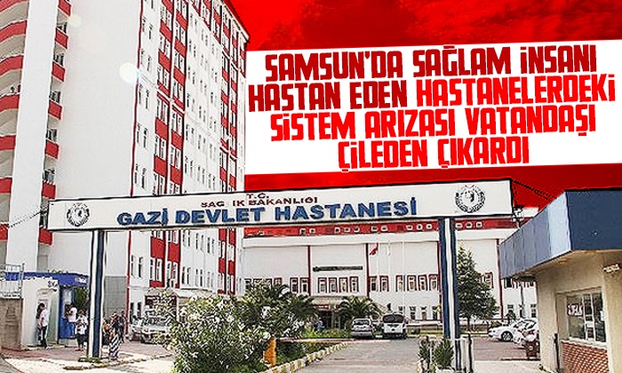 Samsun’da hastanelerde dijital sistem arızası Samsunluları üzdü