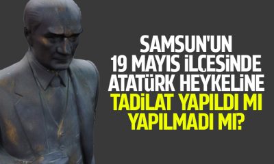 Atatürk heykeline tadilat yapıldı mı yapılmadı mı?