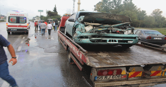 Samsun’da Trafik Kazası! Yaralılar Var