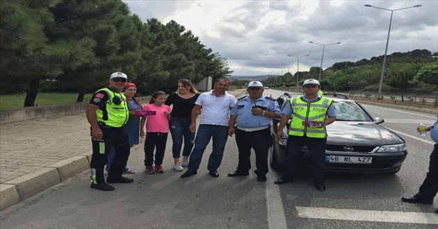 Samsun’da polisten şeker ikramlı denetim