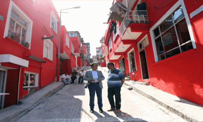 Samsun’da Romanların evlerini rengarenk yapan proje