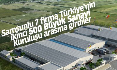 Samsunlu 7 firmadan büyük başarı Türkiye sıralamasına girdiler