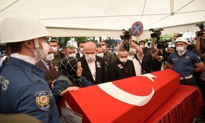 Samsunlu Şehit polis Atakan Arslan son yolculuğuna uğurlandı