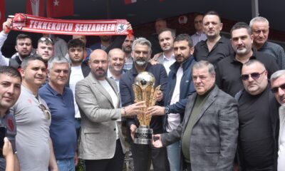 Samsunspor’un şampiyonluk kupası Tekkeköy’de