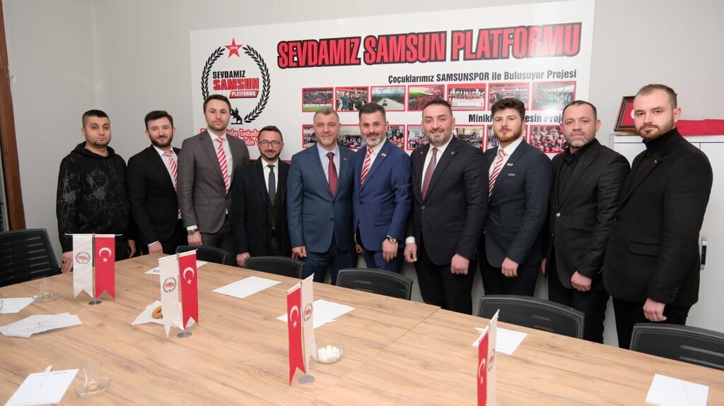 Sevdamiz Samsun Genel Merkezine Ilk Ziyaret Yeniden Refahtan Genclerin Oylarina Talibiz