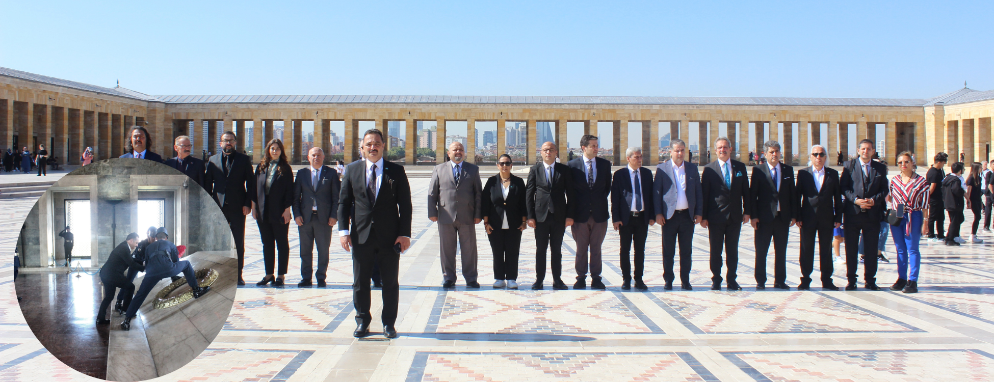 TIMBIR Heyeti Anitkabirde Atanin Huzurunda