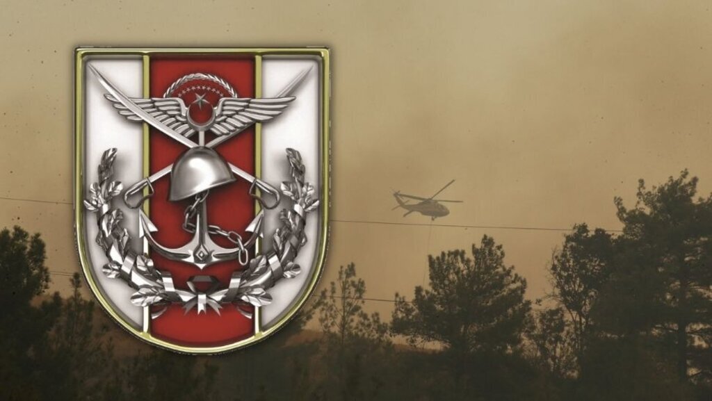 TSKdan Canakkaledeki Yangina Araliksiz Destek