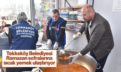 Tekkeköy Belediyesi Ramazan sofralarına sıcak yemek ulaştırıyor