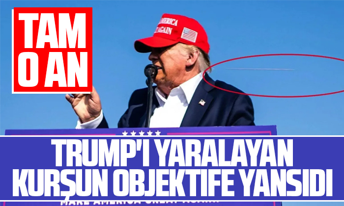 Trump’ı yaralayan kurşun objektife yansıdı