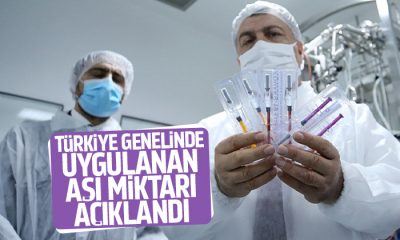 Türkiye genelinde uygulanan aşı miktarını açıkladı