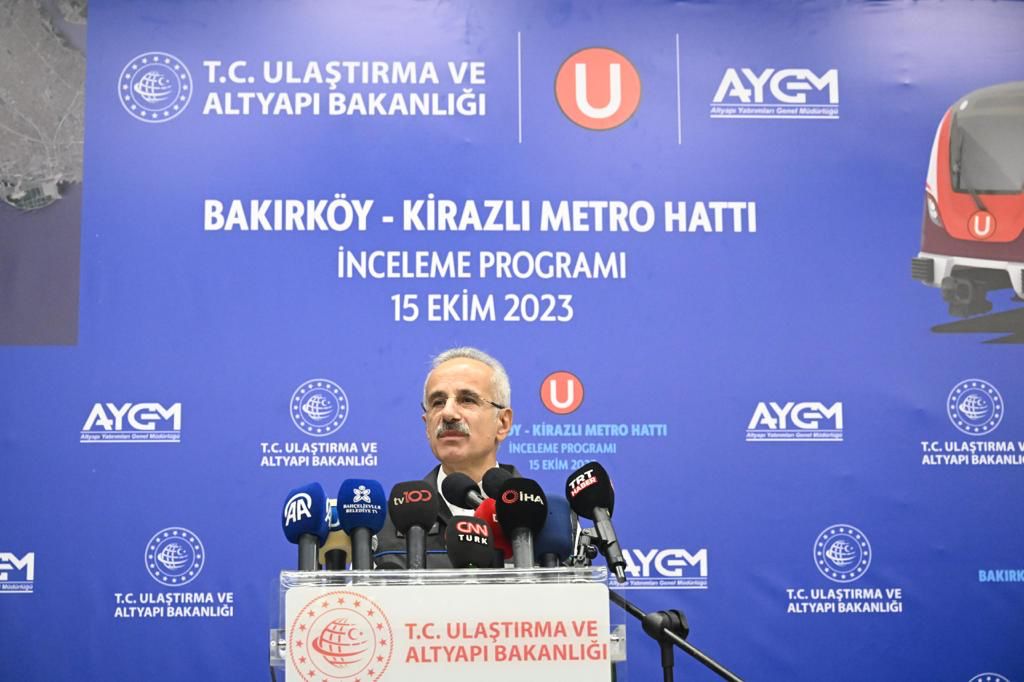 Bakırköy- Kirazlı Metro Hattı’nı Şubat 2024’te hizmete açacağız