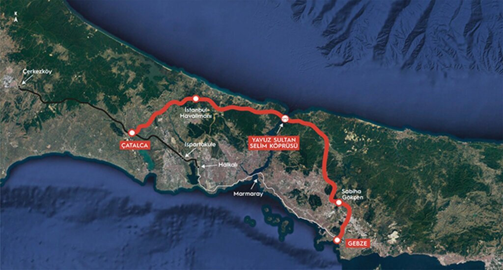 Uraloglundan Istanbul Yavuz Sultan Selim Koprusunden gececek demiryolu mujdesi