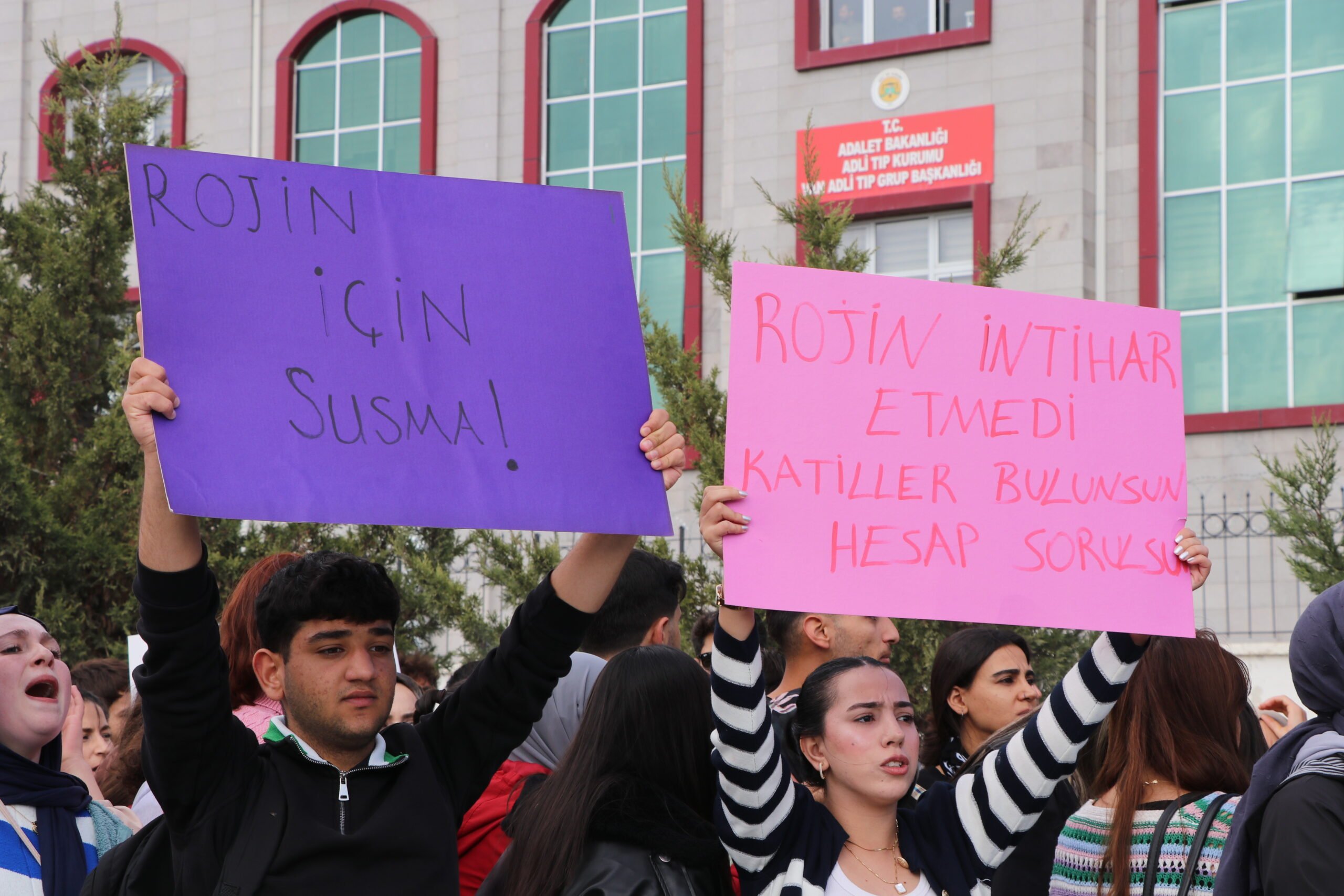 Van'da kadınlar Rojin için basın açıklaması yaptı