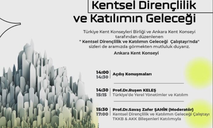 Ankara’da Kentsel Dirençlilik ve Katılımın Geleceği Çalıştay’ı