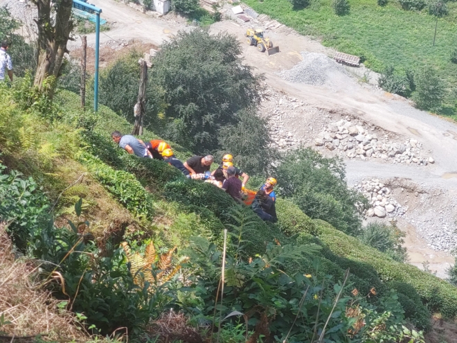 Rize’de teleferikte elektrik akımına kapıldı