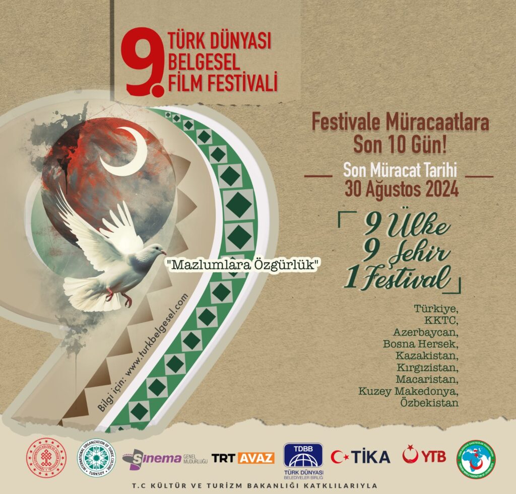 Türk Dünyası 9.Belgesel Film Festivali Film müracaatlarında son on gün