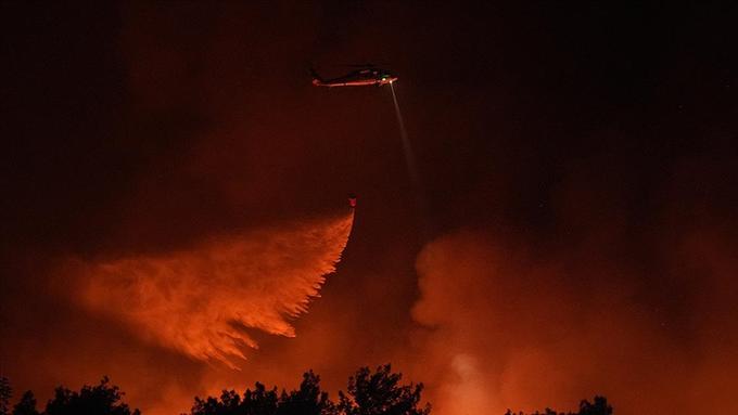 İzmir’de 20 saattir süren orman yangını kontrol altına alındı