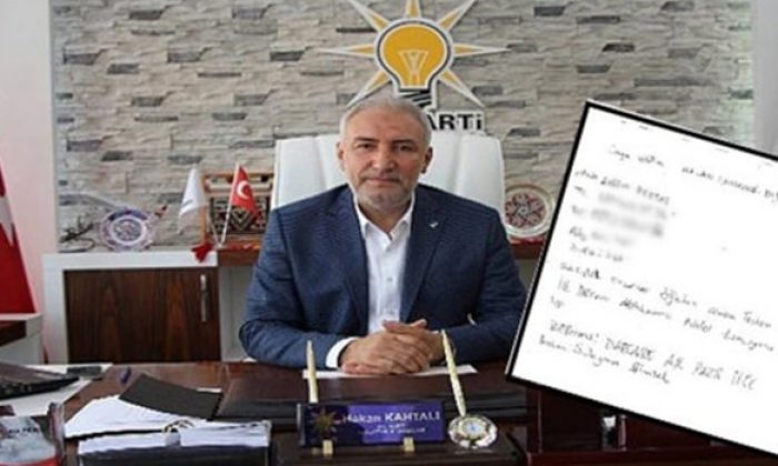 Torpil isteyen AK Partili ilçe başkanı fax numaralarını karıştırdı