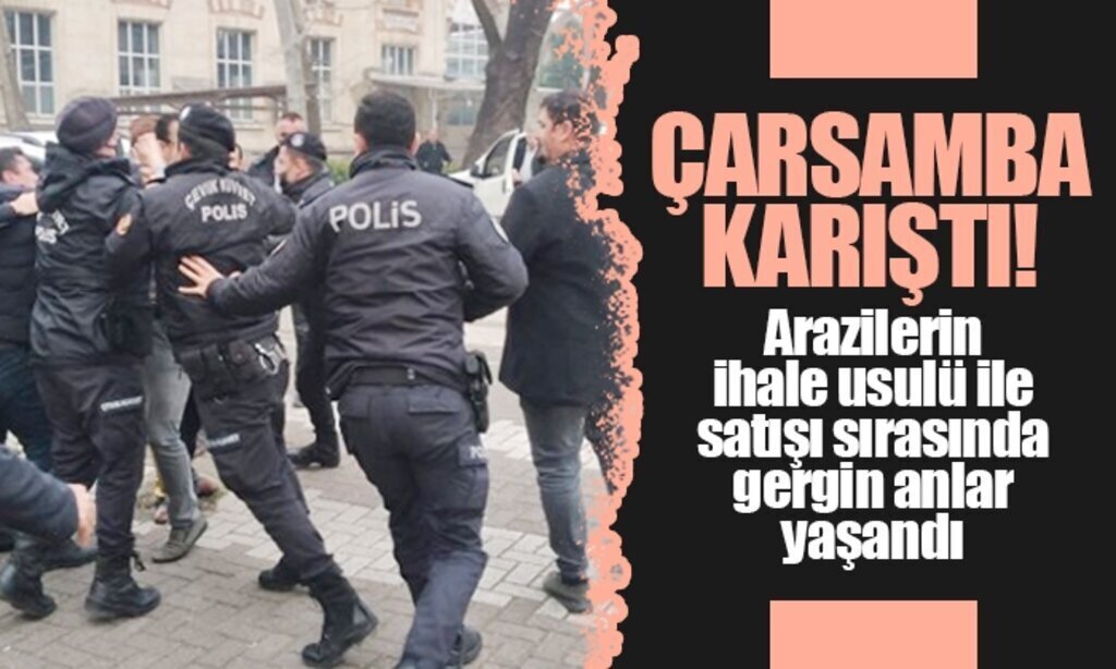 arazilerin ihale usulu ile satisi sirasinda gergin anlar yasandi1