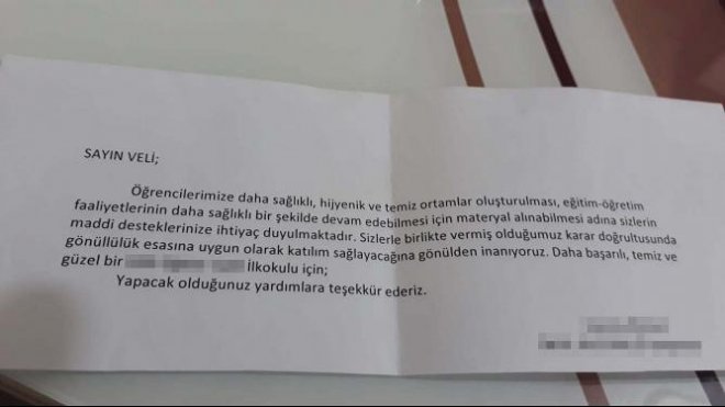 Samsun’da okulların bitmeyen bağış isteği