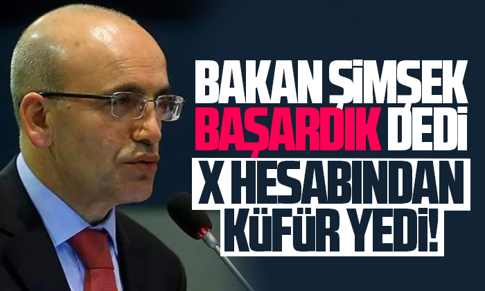 İBB’nin X hesabından Bakan Şimşek’e küfür